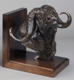 African Cape Buffalo Bookend