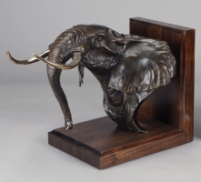 African Elephant Bookend